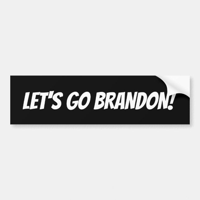 Let's Go Brandon Bumper Sticker (Front)