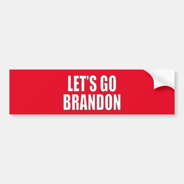 Let's Go Brandon Bumper Sticker (Front)