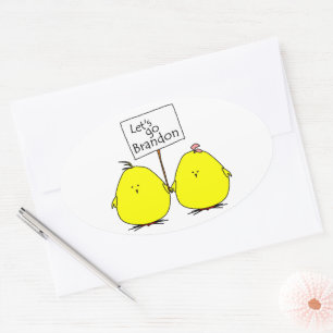 Let's Go Brandon Chicks Sticker