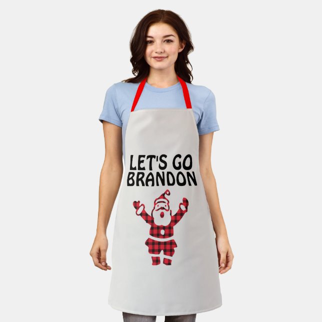 LET'S GO BRANDON CHRISTMAS SANTA APRONS (Worn)