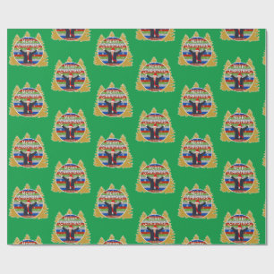 Let's Go Brandon Christmas Trump Snowflake Holiday Wrapping Paper