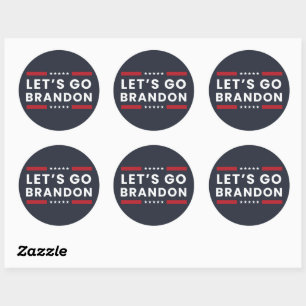Let's Go Brandon Classic Round Sticker