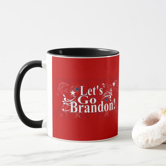 Let's Go Brandon Coffee Mug (With Donut)