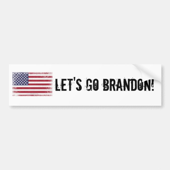 Let's Go Brandon Conservative Bumper Sticker (Front)