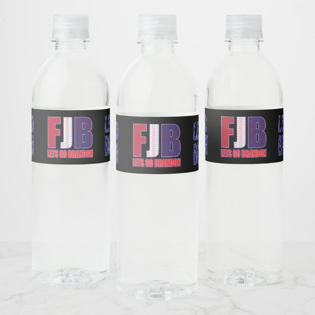 Lets Go Brandon - FJB Water Bottle Label (Bottles)