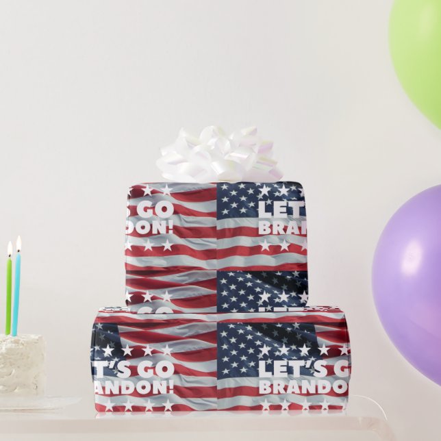 LET'S GO BRANDON! [Font 1] Gift Wrapping Paper (Party Gifts)