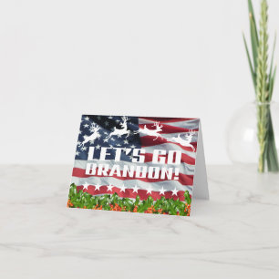 LET'S GO BRANDON! [Font 3] Christmas Card