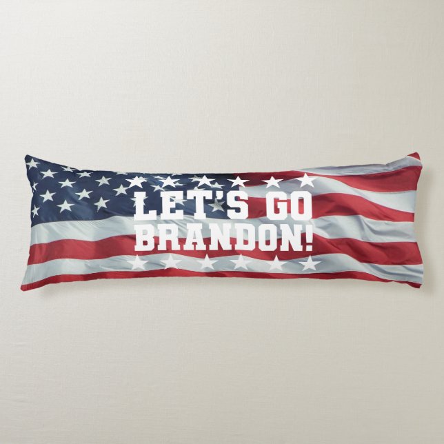 LET'S GO BRANDON! [Font 6] Body Pillow (Front)