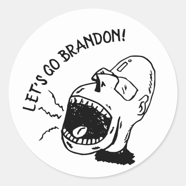 LET'S GO BRANDON! FUNNY STICKERS (Front)