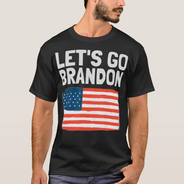 Lets Go Brandon  Funny Trending Parody Meme  T-Shirt (Front)
