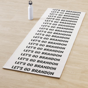 LETS' GO BRANDON FUNNY YOGA MATS