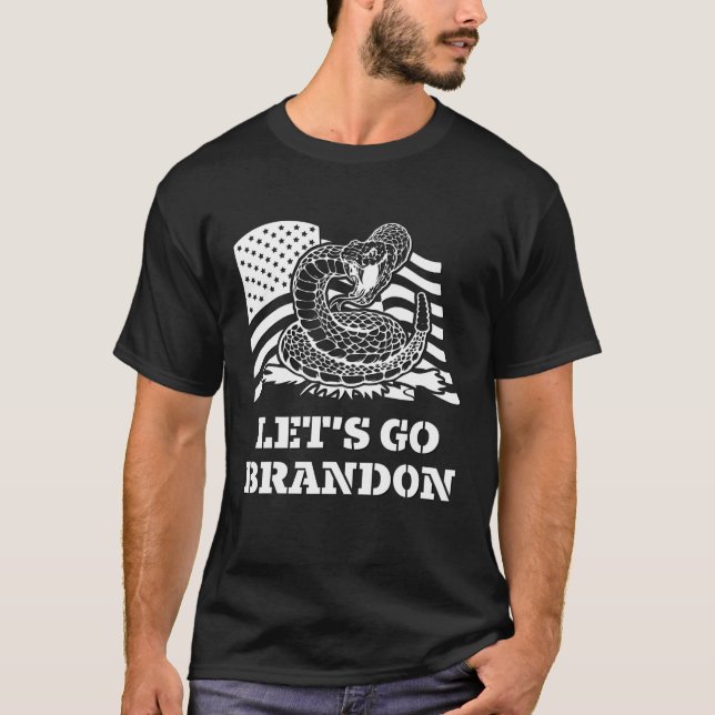 Let's Go Brandon Gadsden Flag T-Shirt (Front)