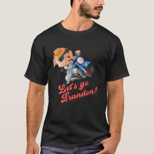 Let's Go Brandon Impeach Biden American Motorcycle T-Shirt