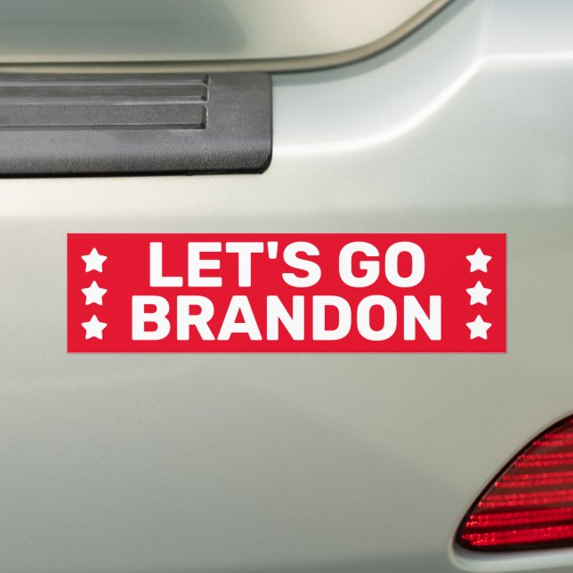 Let's Go Brandon IVR  Bumper Sticker (On Car)