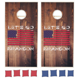 Let's Go Brandon Joe Biden Chant Flag Rustic