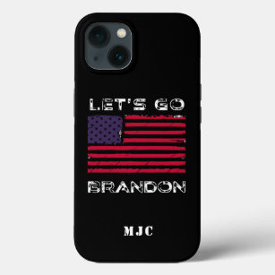 Let's Go Brandon Joe Biden Flag Monogram Case-Mate iPhone 13 Case