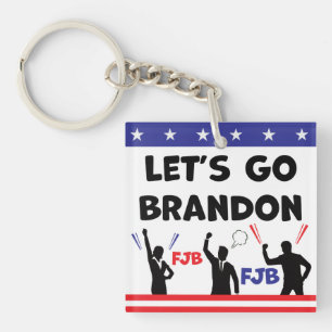 Let's Go Brandon Key Ring