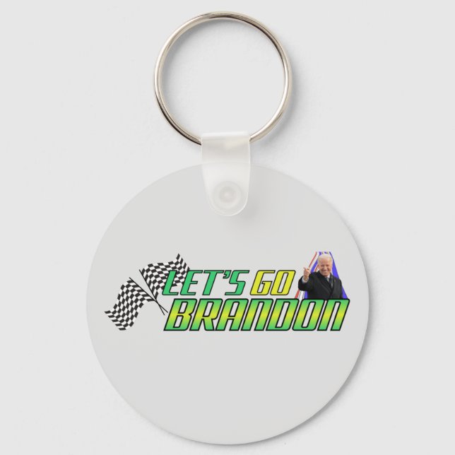 Let's Go Brandon  Key Ring (Front)