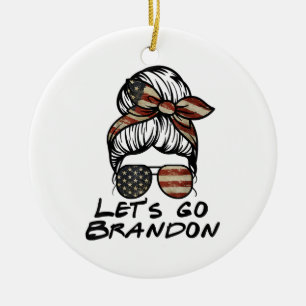 Let's Go Brandon, Lets Go Brandon Ceramic Ornament