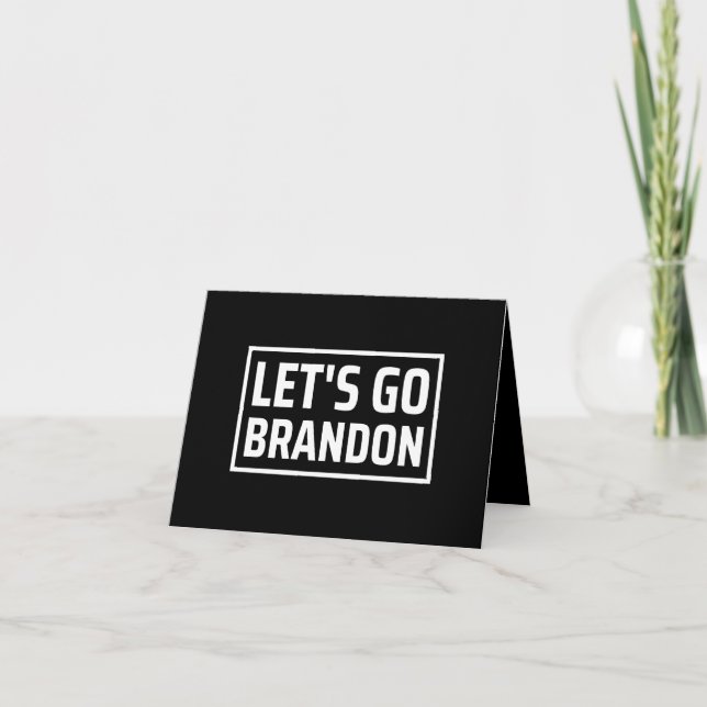 lets go brandon lets go brandon note card (Front)