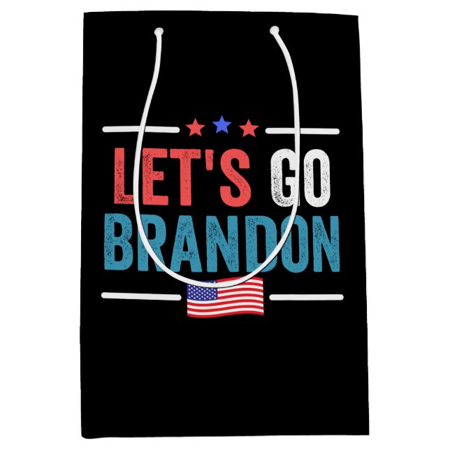 Let's Go Brandon Medium Gift Bag (Front)