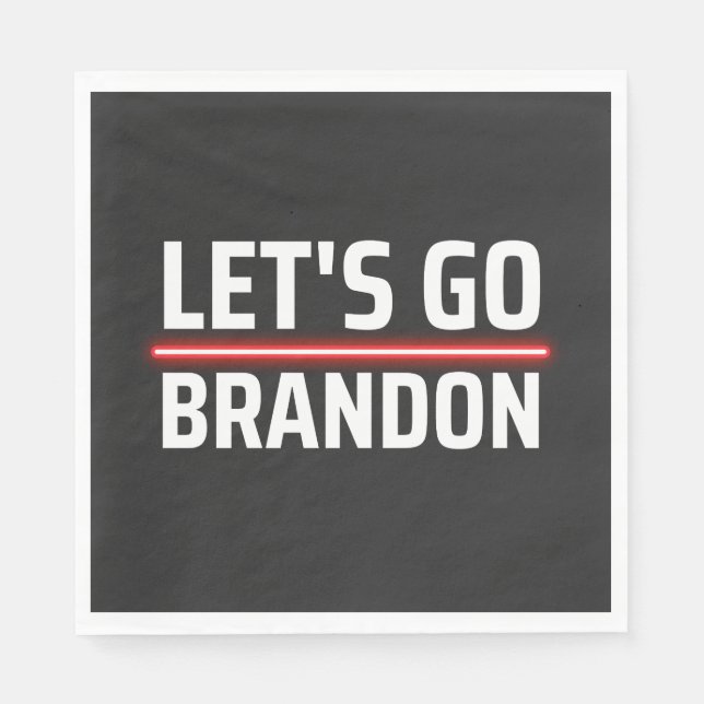 let's go brandon napkin (Front)