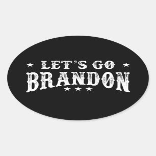 Let's Go Brandon Oval Sticker