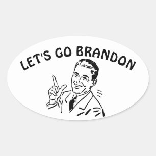 LET'S GO BRANDON Oval Stickers