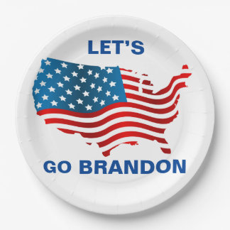 Lets Go Brandon  Paper Plates
