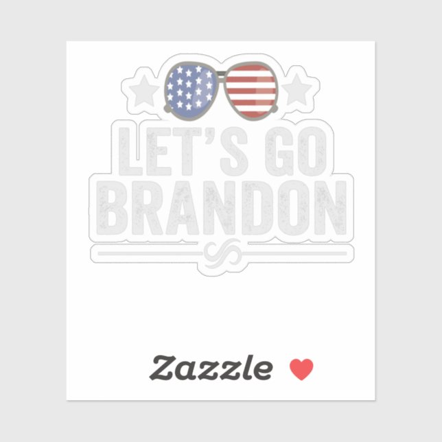 Let's go Brandon Patriotic American Sunglasses (Sheet)