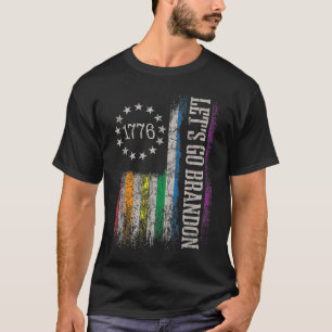 Lets Go Brandon Pride Month LGBT Rainbow American T-Shirt