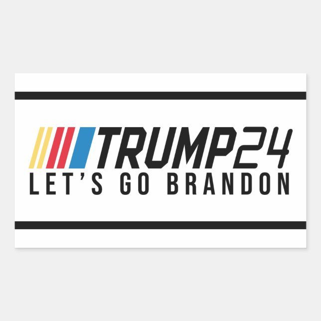 Let's Go Brandon Rectangular Sticker (Front)