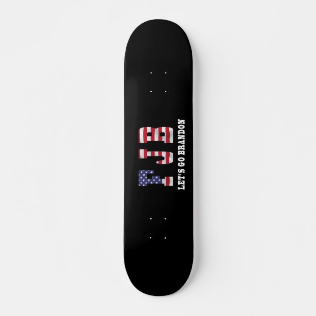 Let's go Brandon Skateboard, 7¾" Deck Skateboard (Front)