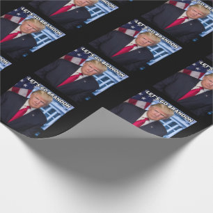 LET'S GO BRANDON TRUMP WRAPPING PAPER