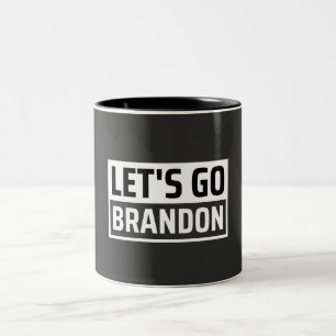 let's go brandon Two-Tone coffee mug
