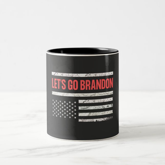 Let's Go Brandon Two-Tone Coffee Mug (Center)