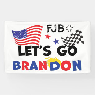 LETS GO BRANDON with TRUMP Hair Banner