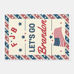 Let's Go Brandon Wrapping Paper Sheet