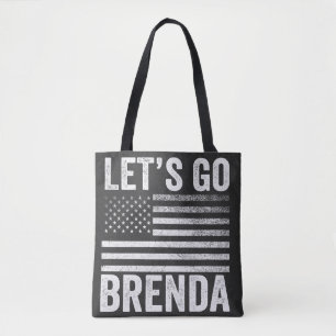 Let's Go Brenda American Flag Election  Tote Bag