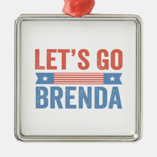 Let's go Brenda Kamala Election 2024 Metal Ornament