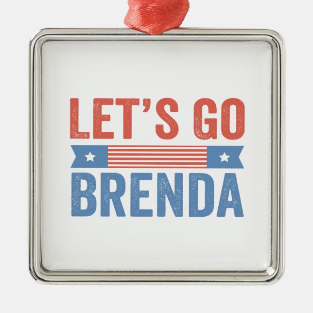 Let's go Brenda Kamala Election 2024  Metal Ornament (Front)