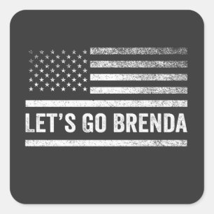 Let's go Brenda Kamala Election 2024 Square Sticker