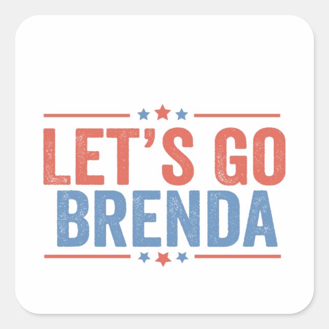 Let's go Brenda Kamala Election 2024  Square Sticker (Front)