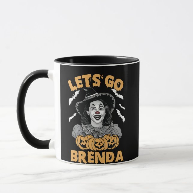 Let's Go Brenda Spooky Halloween Kamala Harris  Mug (Left)