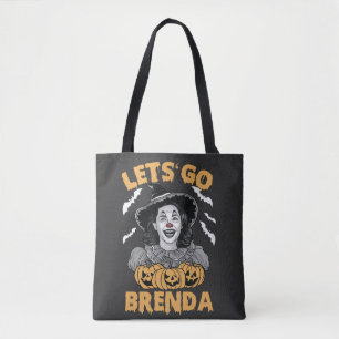 Let's Go Brenda Spooky Halloween Kamala Harris Tote Bag