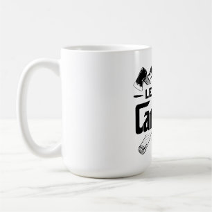 Lets go camping, camping vibes coffee mug