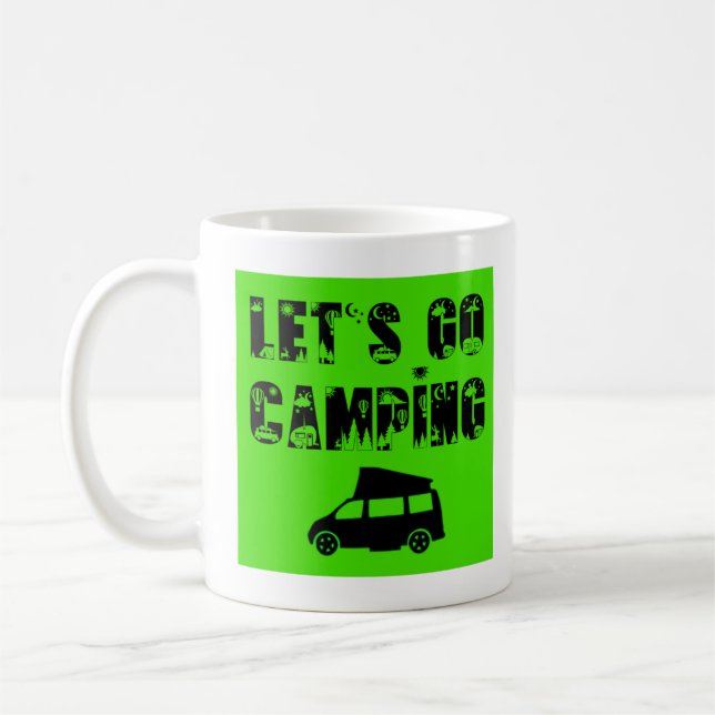 Let's Go Camping - Class B Coffee Mug (Left)