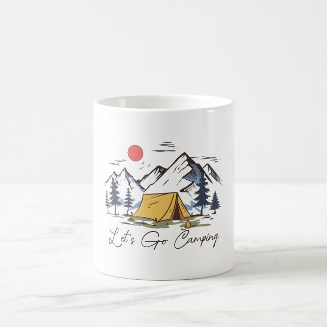 Let's Go Camping Coffee Mug (Center)