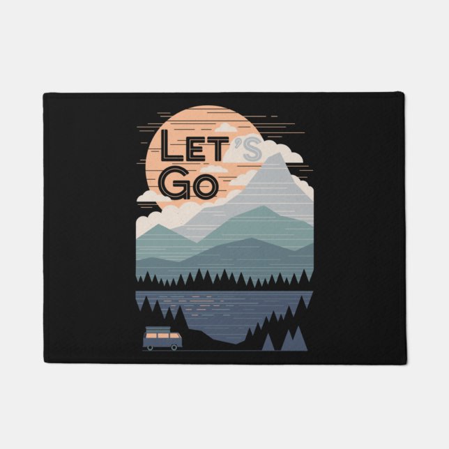 Let's Go Camping, Go Camp Doormat (Front)