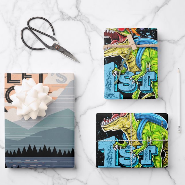 Let's Go Camping, Go Camp Wrapping Paper Sheet (Front)